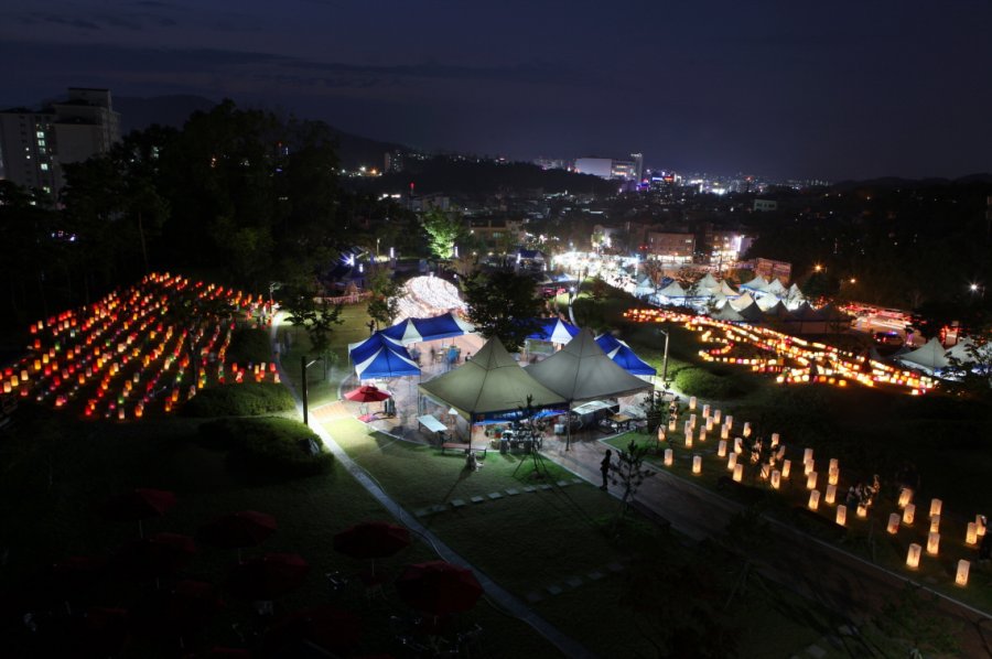제17회 원주한지문화제 현장 사진(야간(2))