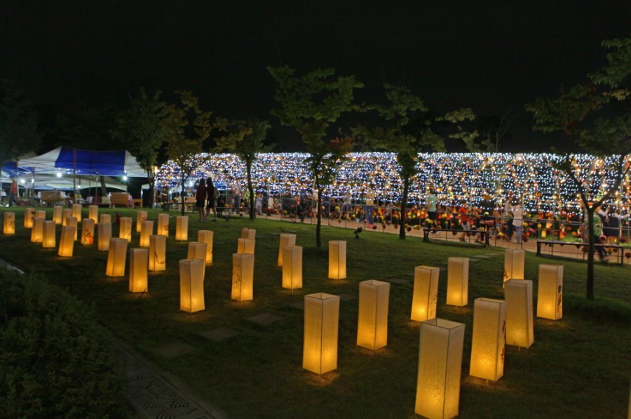 제17회 원주한지문화제 현장 사진(야간(2))